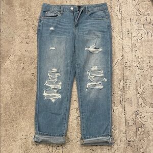 Aeropostale Women's Light Blue Boyfriend Jeans